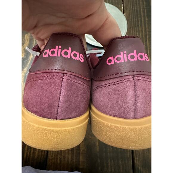 Adidas GRAND COURT BASE Burgundy 8.5 NWOB - Picture 5 of 7